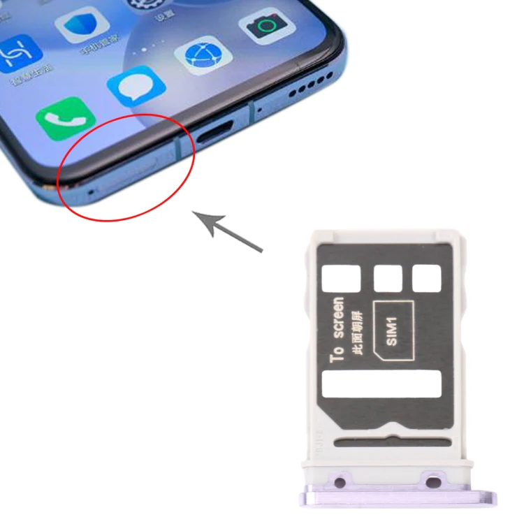 SIM Card Tray + SIM Card Tray for Honor 30 (Space Silver) - Image 4