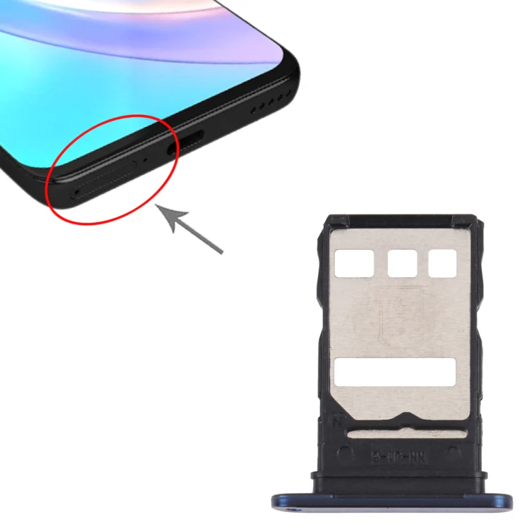 SIM Card Tray + SIM Card Tray for Honor 50 Lite(Blue) - Image 4