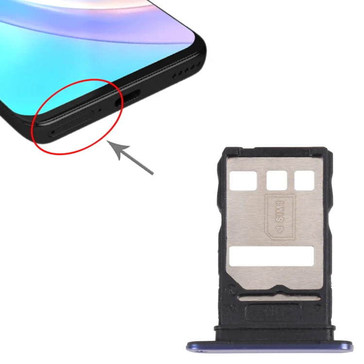 SIM Card Tray + SIM Card Tray for Honor 50 Lite(Purple) - Image 4