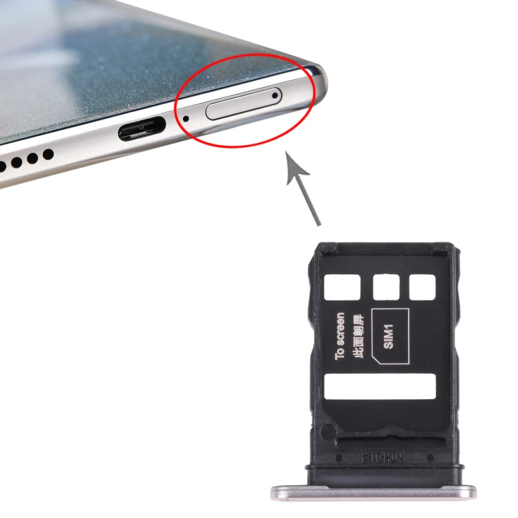 SIM Card Tray + SIM Card Tray for Honor 50 Pro (Silver) - Image 4
