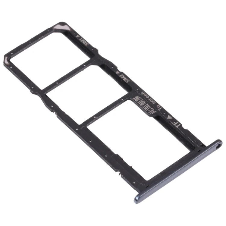 SIM Card Tray + SIM Card Tray + Micro SD Card Tray for Honor 7A Pro (Black) - Image 2