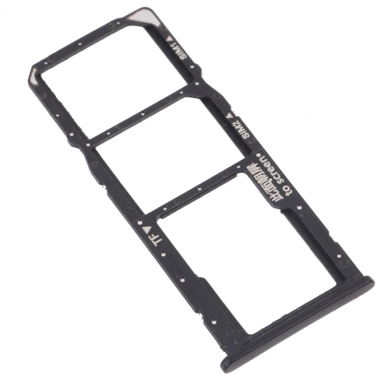 SIM Card Tray + SIM Card Tray + Micro SD Card Tray for Honor 7C (Black) - Image 2