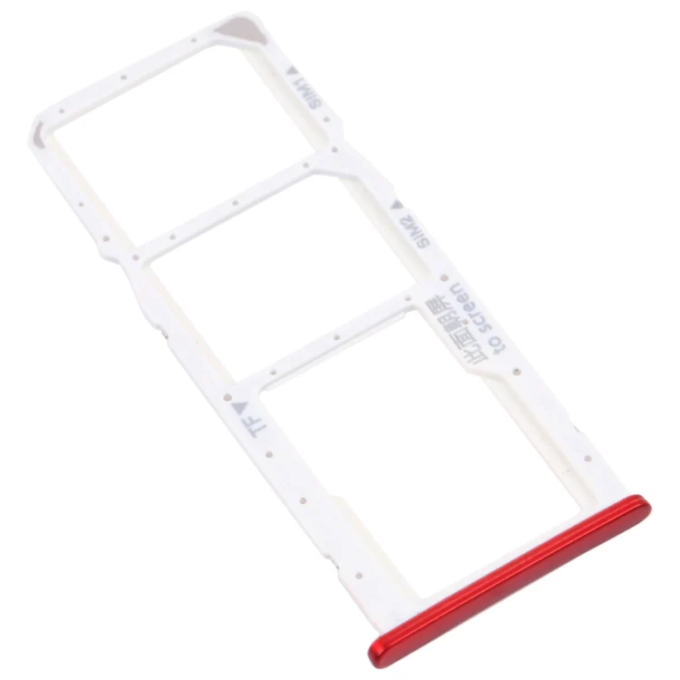 SIM Card Tray + SIM Card Tray + Micro SD Card Tray for Honor 7C (Red) - Image 2