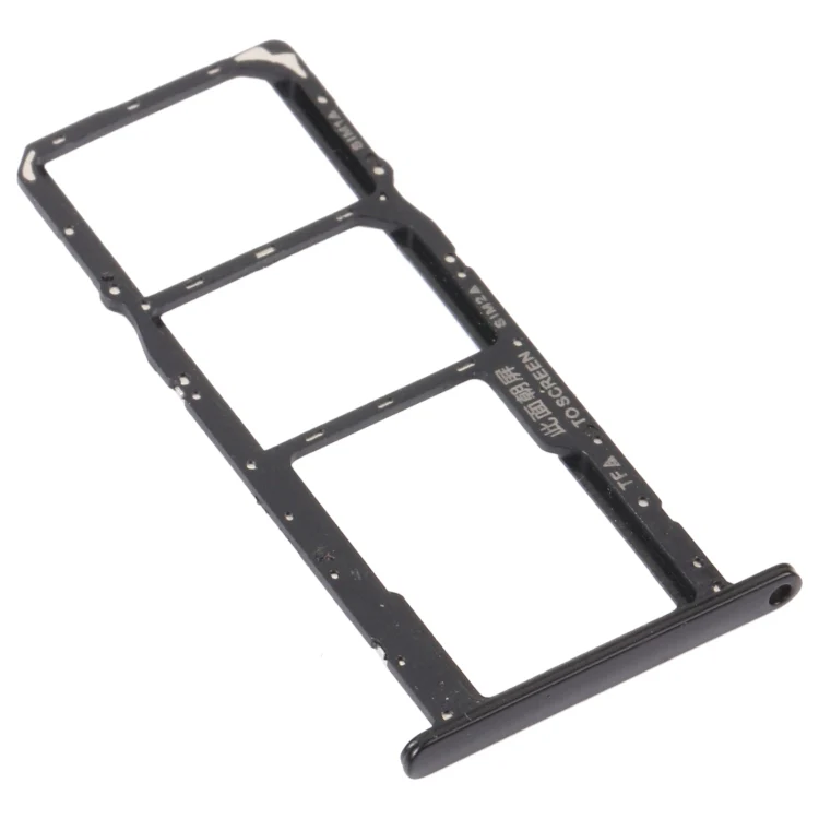 SIM Card Tray + SIM Card Tray + Micro SD Card Tray for Honor 8S 2020 (Black) - Image 2