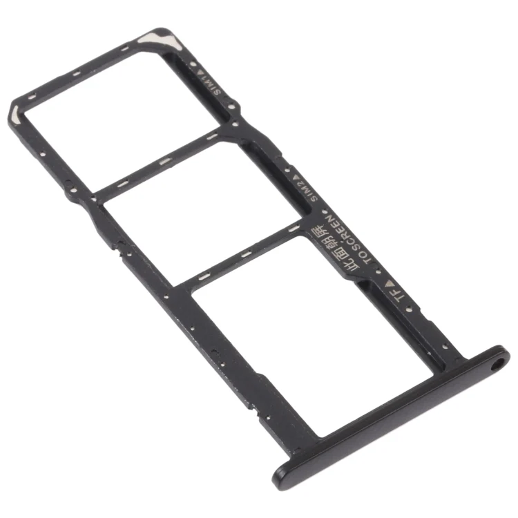 SIM Card Tray + SIM Card Tray + Micro SD Card Tray for Honor 8S (Black) - Image 2