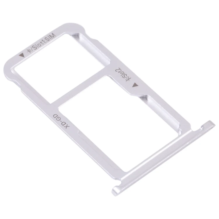 SIM Card Tray + SIM Card Tray / Micro SD Card Tray for Honor 9X Lite (Silver) - Image 2