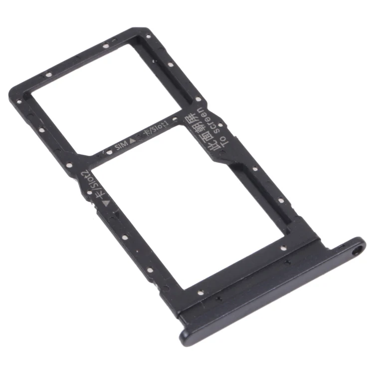 SIM Card Tray + SIM Card Tray / Micro SD Card Tray for Honor Play 20 (Black) - Image 2