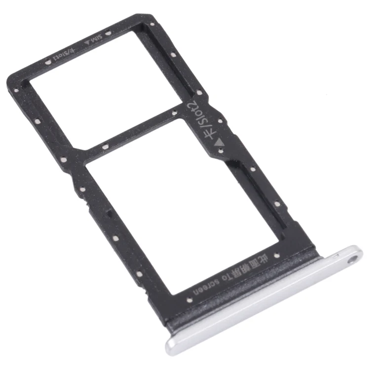 SIM Card Tray + SIM Card Tray / Micro SD Card Tray for Honor Play 20 (Silver) - Image 2