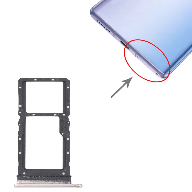 SIM Card Tray + SIM Card Tray / Micro SD Card Tray for Honor Play 30 Plus(Gold) - Image 4