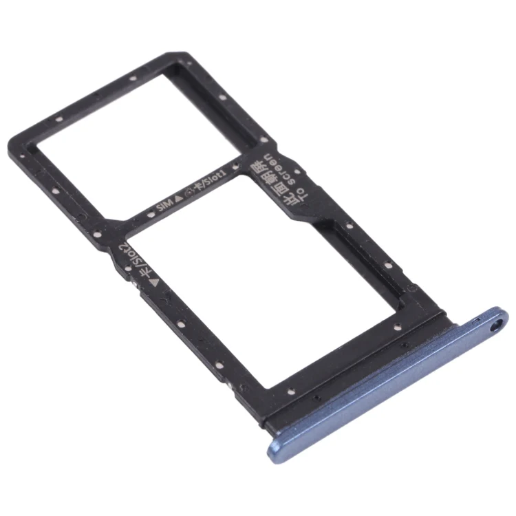 SIM Card Tray + SIM Card Tray / Micro SD Card Tray for Honor play 5T (Blue) - Image 2