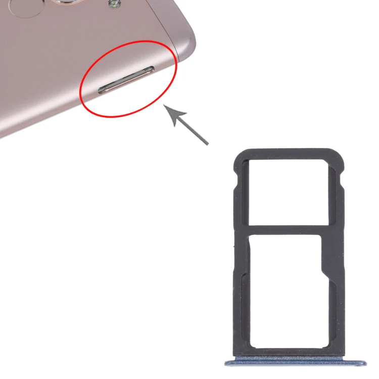 SIM Card Tray + SIM Card Tray / Micro SD Card Tray for Honor Play 6 (Blue) - Image 4