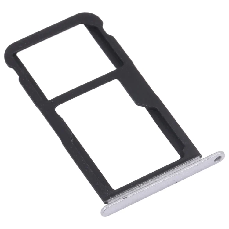 SIM Card Tray + SIM Card Tray / Micro SD Card Tray for Honor Play 6 (Silver) - Image 2