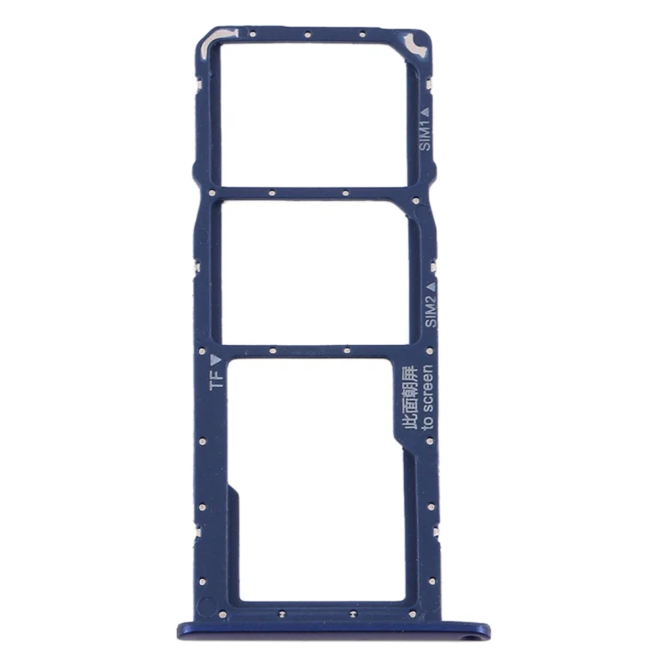 SIM Card Tray + SIM Card Tray + Micro SD Card Tray for Huawei Honor 8A Pro (Blue) - Image 2