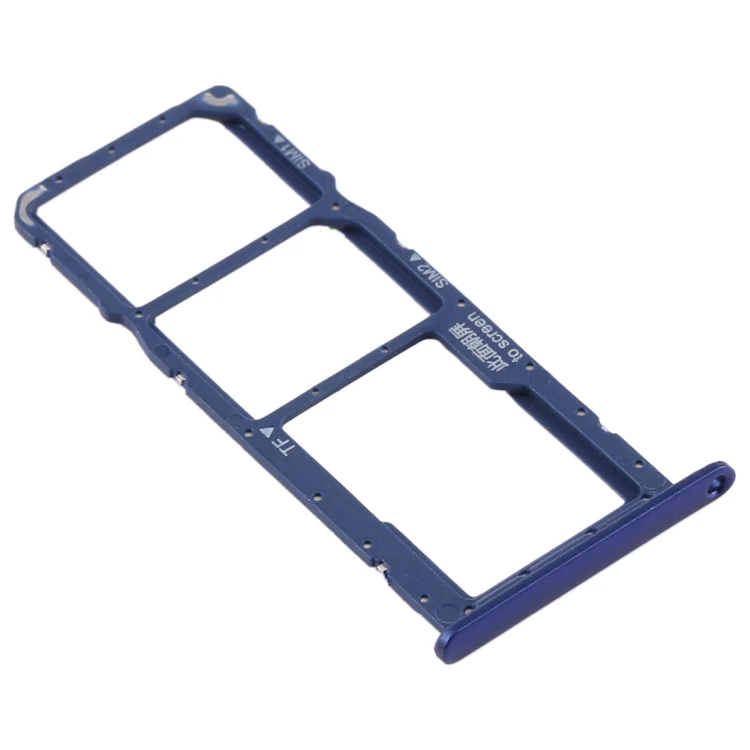 SIM Card Tray + SIM Card Tray + Micro SD Card Tray for Huawei Honor 8A Pro (Blue) - Image 3