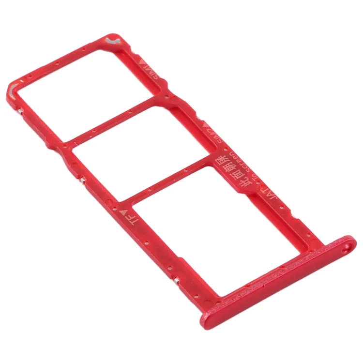 SIM Card Tray + SIM Card Tray + Micro SD Card Tray for Huawei Honor 8A Pro (Red) - Image 3