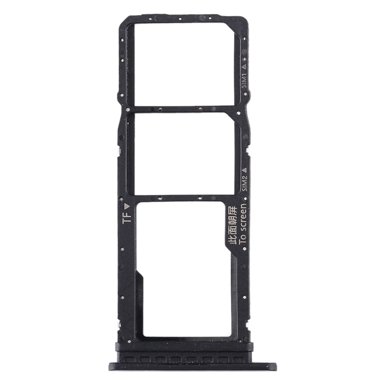 SIM Card Tray + SIM Card Tray + Micro SD Card Tray for Huawei Honor Play 4T (Black) - Image 2