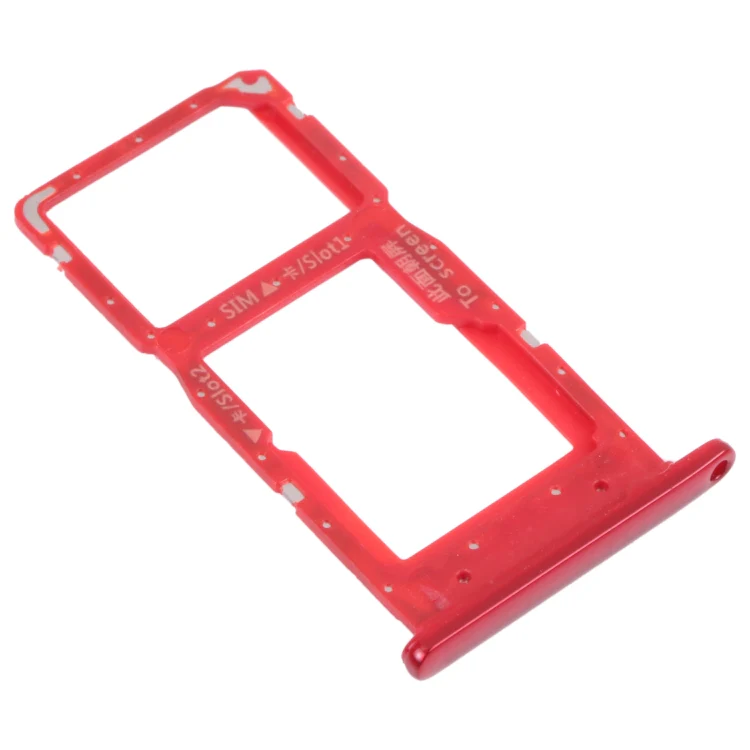 SIM Card Tray + SIM Card Tray / Micro SD Card Tray for Huawei P Smart (2019) (Red) - Image 2