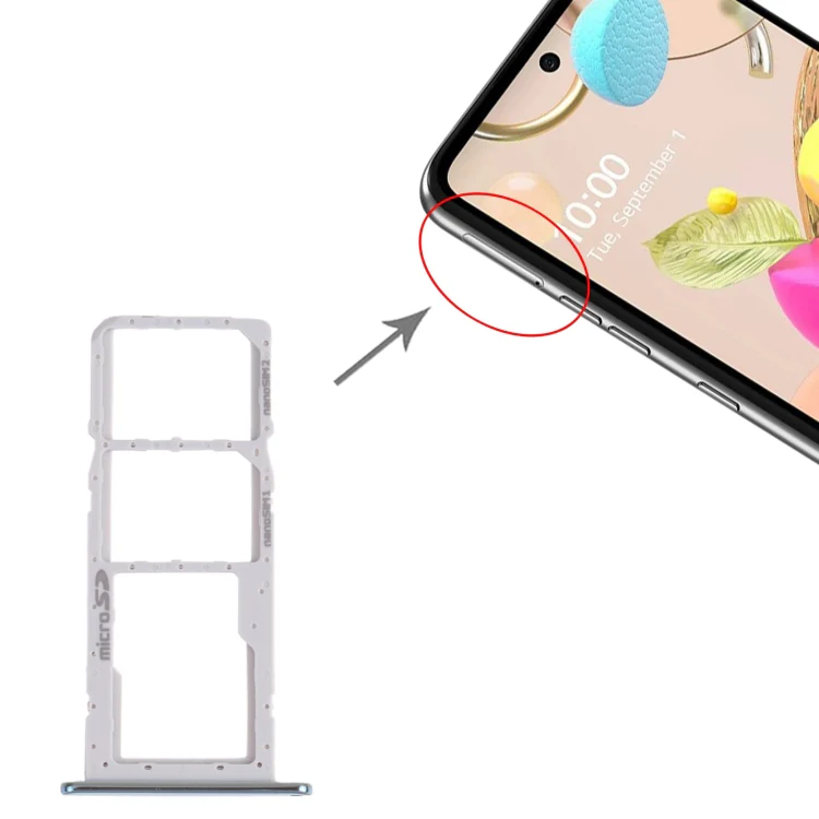 SIM Card Tray + SIM Card Tray + Micro SD Card Tray for LG K42 / K52 (Brazil) LMK420 LMK420H LMK420E LMK420Y(Green) - Image 4