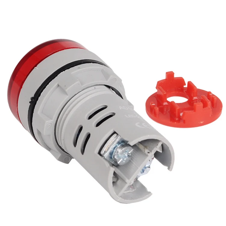 SINOTIMER ST16HZ 20-75Hz AC Frequency 22mm Round Opening LED Digital Signal Indicator Light(01 Red) - Image 4