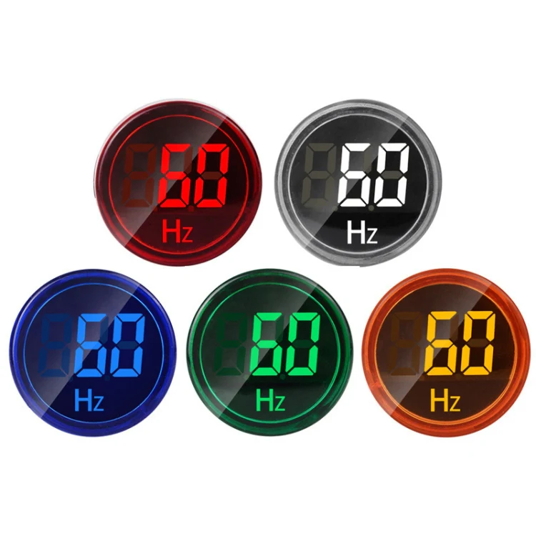 SINOTIMER ST16HZ 20-75Hz AC Frequency 22mm Round Opening LED Digital Signal Indicator Light(04 Green) - Image 2