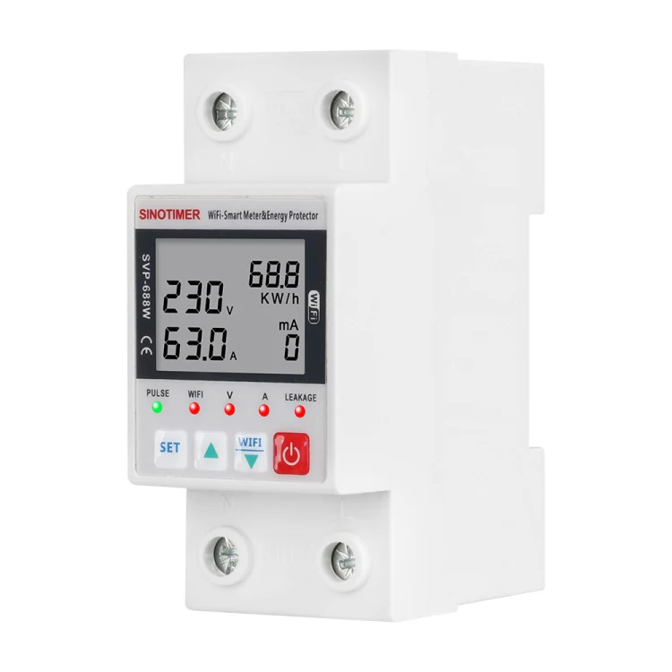 SINOTIMER SVP-688W TUYA APP WiFi Smart Circuit Breaker Over Under Voltage Protector - Image 2