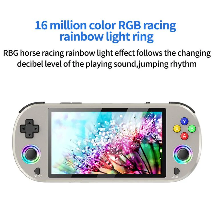 SJGAM M22 PRO 5 Inch HD IPS Open Source Retro Portable Handheld Game Console With Controller, Spec: 64GB Black - Image 3