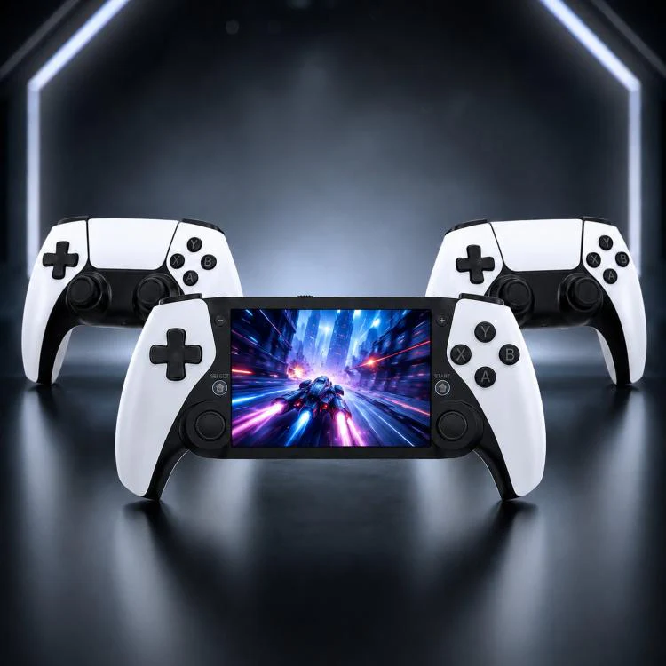 SJGAM M25 HD Screen Handheld Game Console, Spec: 256GB+2pcs Game Controller
