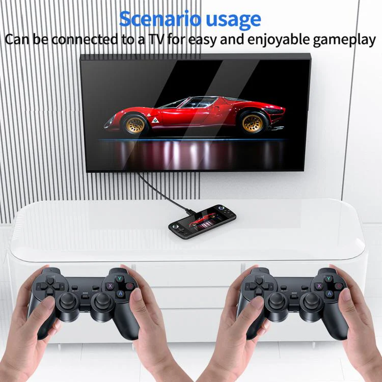 SJGAM M27 Handheld Gaming Console 7 Inch 3D Large Screen HD Portable Console, Spec: 128GB+2pcs Game Controller(Gray) - Image 6