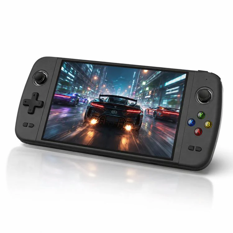 SJGAM M27 Handheld Gaming Console 7 Inch 3D Large Screen HD Portable Console, Spec: 256GB(Black)