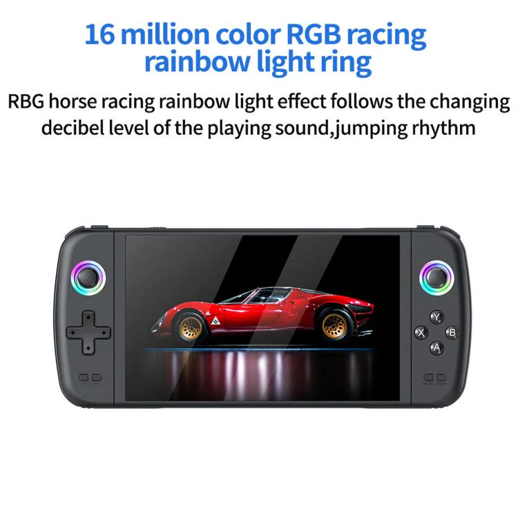 SJGAM M27 Handheld Gaming Console 7 Inch 3D Large Screen HD Portable Console, Spec: 256GB(Black) - Image 3