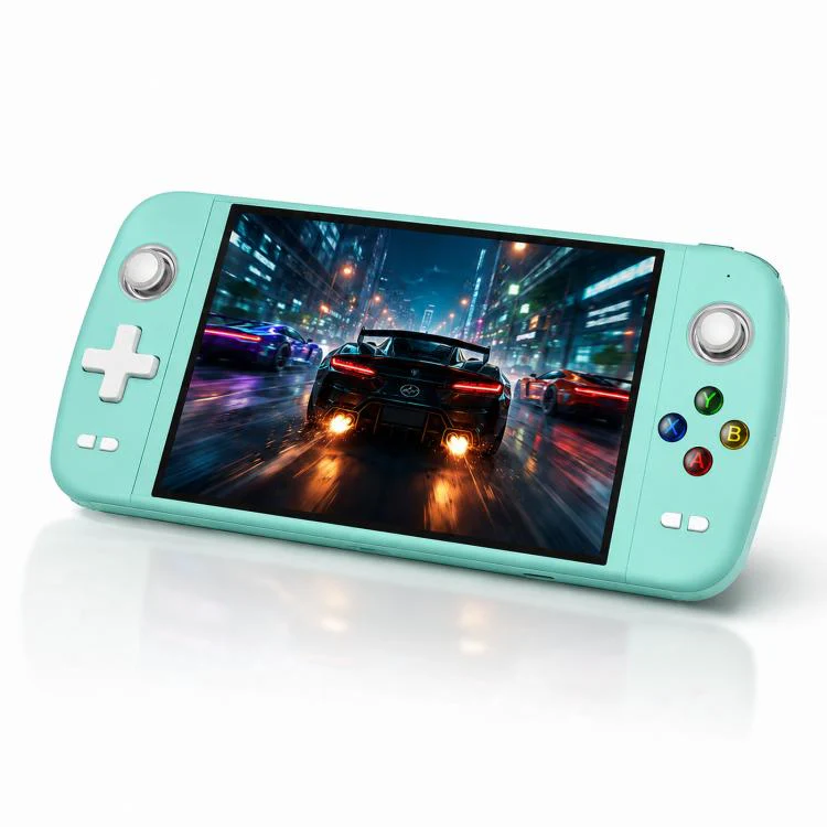 SJGAM M27 Handheld Gaming Console 7 Inch 3D Large Screen HD Portable Console, Spec: 256GB(Green)