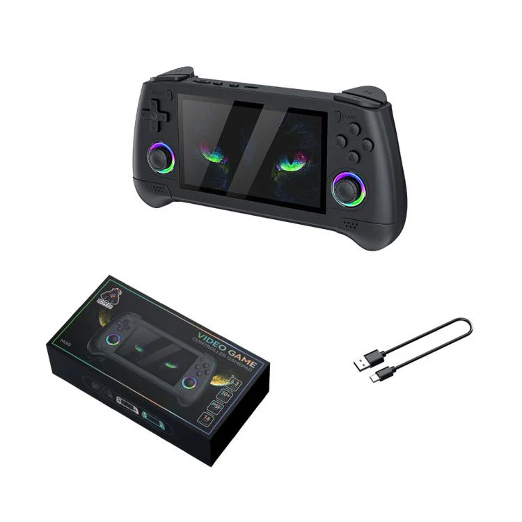 SJGAM M30 HD Retro Handheld Game Console 4.3 Inch RGB Joystick 3D Portable Arcade, Size: 128GB(Black) - Image 10