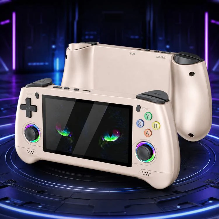 SJGAM M30 HD Retro Handheld Game Console 4.3 Inch RGB Joystick 3D Portable Arcade, Size: 64GB(Gray)