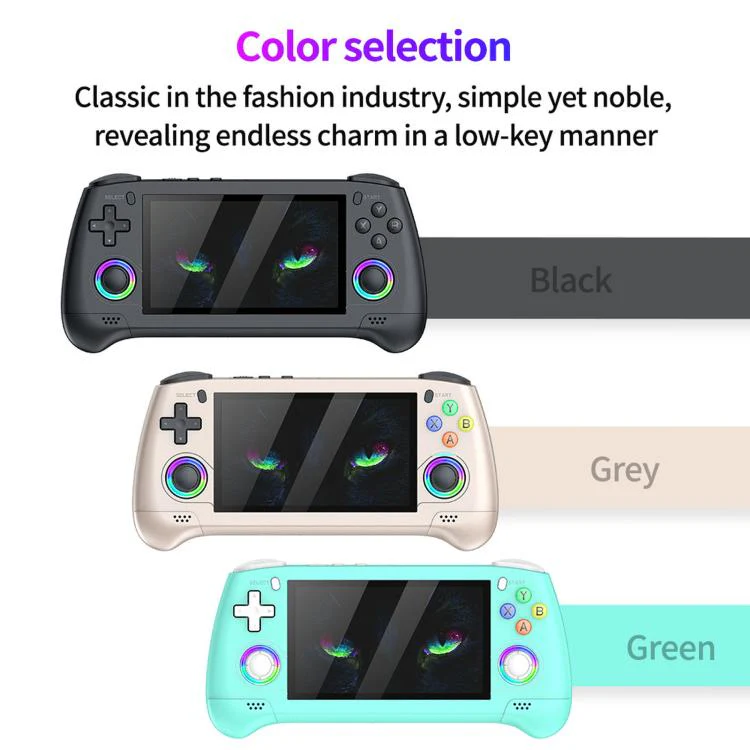 SJGAM M30 HD Retro Handheld Game Console 4.3 Inch RGB Joystick 3D Portable Arcade, Size: 64GB(Gray) - Image 3
