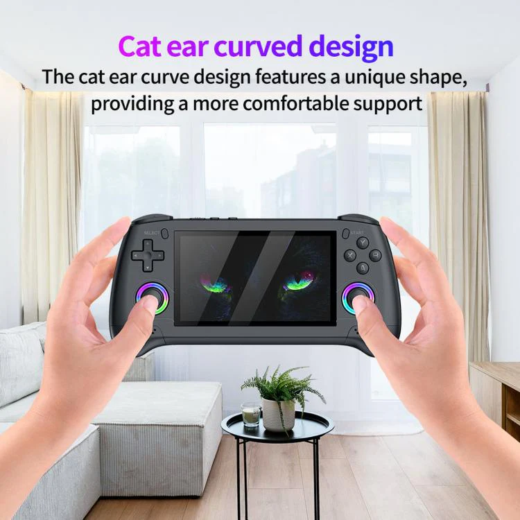 SJGAM M30 HD Retro Handheld Game Console 4.3 Inch RGB Joystick 3D Portable Arcade, Size: 64GB(Gray) - Image 7