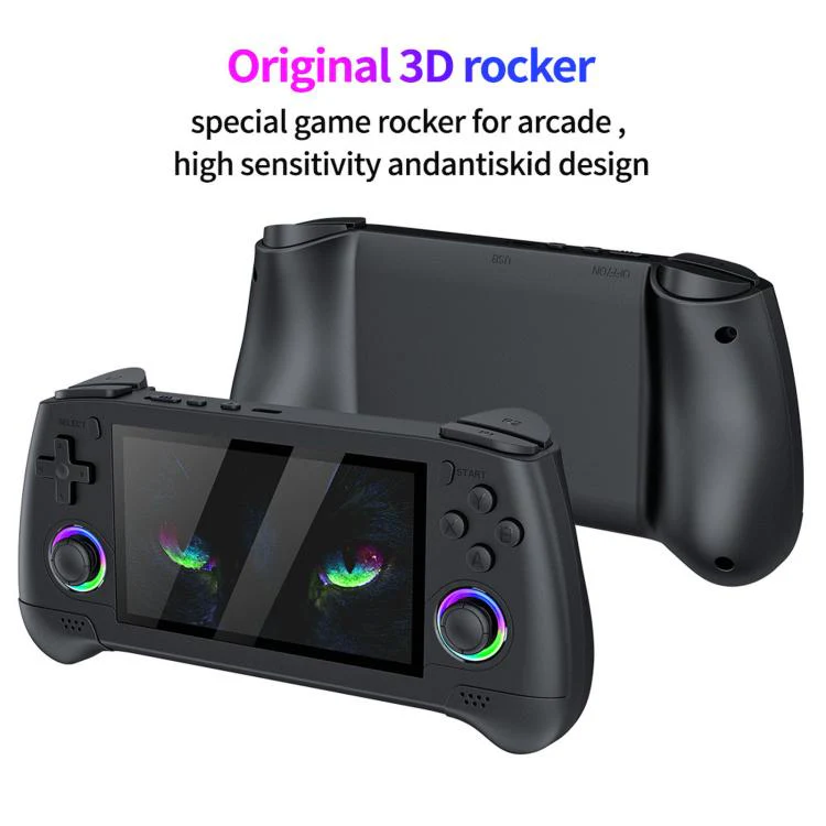 SJGAM M30 HD Retro Handheld Game Console 4.3 Inch RGB Joystick 3D Portable Arcade, Size: 64GB(Green) - Image 6
