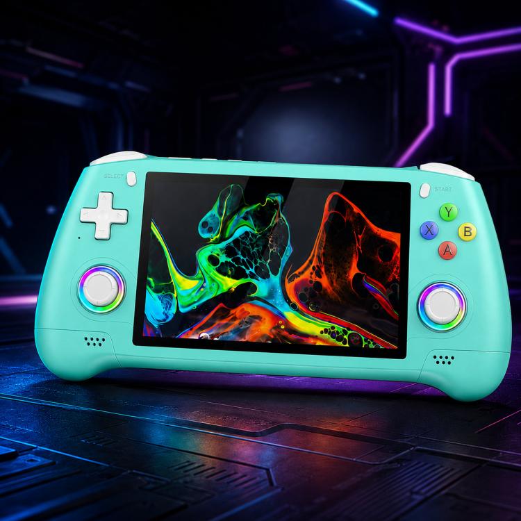 SJGAM M31 HD Retro Handheld Game Console 5.1 Inch RGB Joystick 3D Portable Arcade, Size: 256GB(Grreen)
