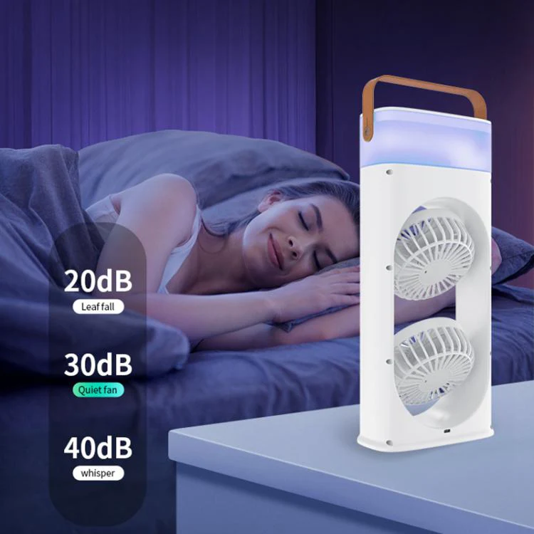 SL617 Dual-Head Humidifier Spray Cooling Fan(White) - Image 9