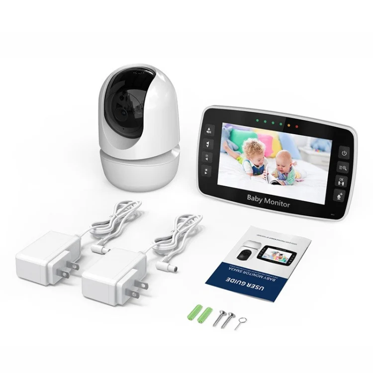 SM43A 4.3inch Color Display Night Vision Smart Zoom Baby Monitor Camera(EU Plug) - Image 3