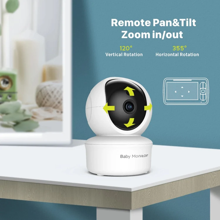 SM650 Wireless Video Baby Camera Intercom Night Vision Temperature Monitoring Cam(AU Plug) - Image 3