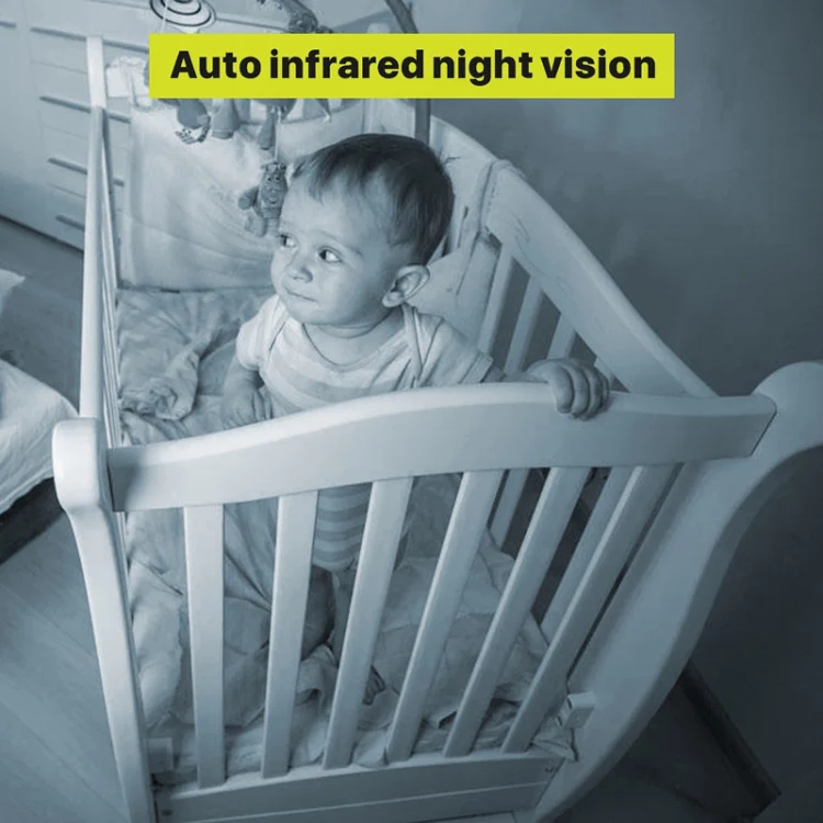 SM650 Wireless Video Baby Camera Intercom Night Vision Temperature Monitoring Cam(AU Plug) - Image 5