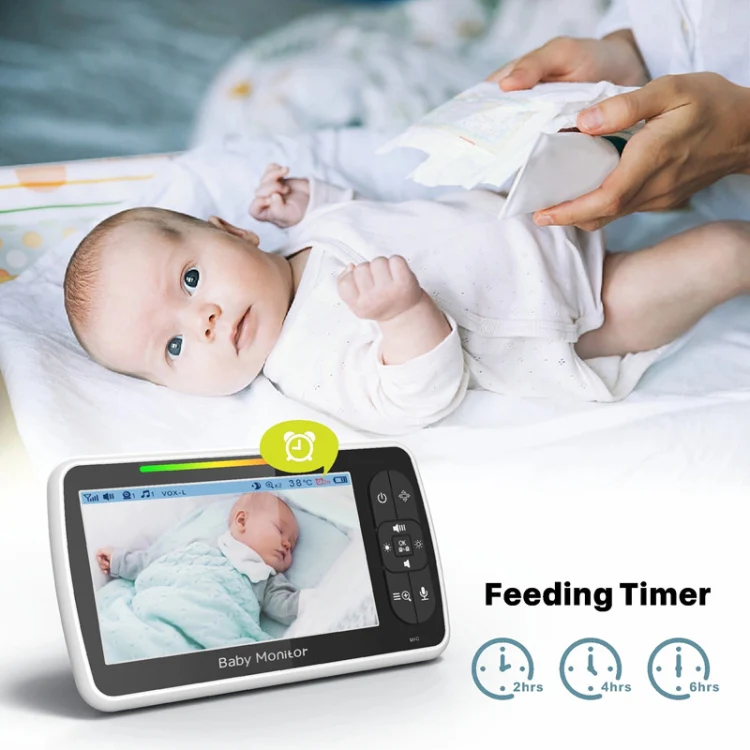 SM650 Wireless Video Baby Camera Intercom Night Vision Temperature Monitoring Cam(EU Plug) - Image 4
