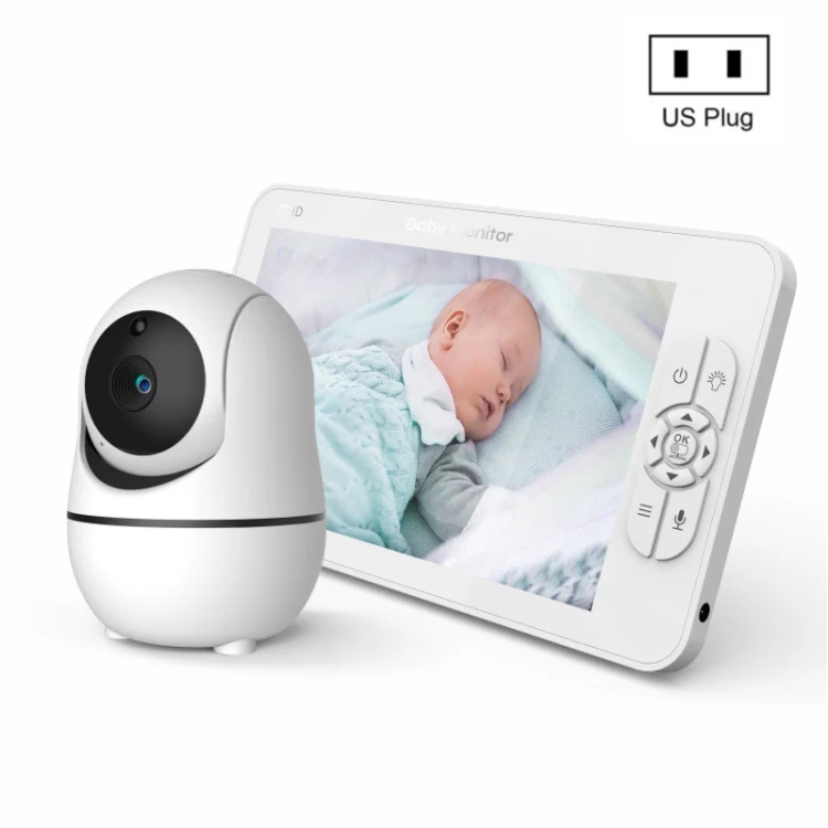 SM70PTZ 7 inch Screen 2.4GHz Wireless Digital Baby Monitor, Auto Night Vision / Two-way Voice Intercom(AU Plug) - Image 7
