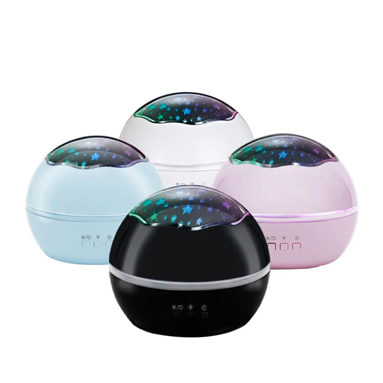 Small Ball USB Rotating Starry Sky Ocean Projector Night Light(White) - Image 6