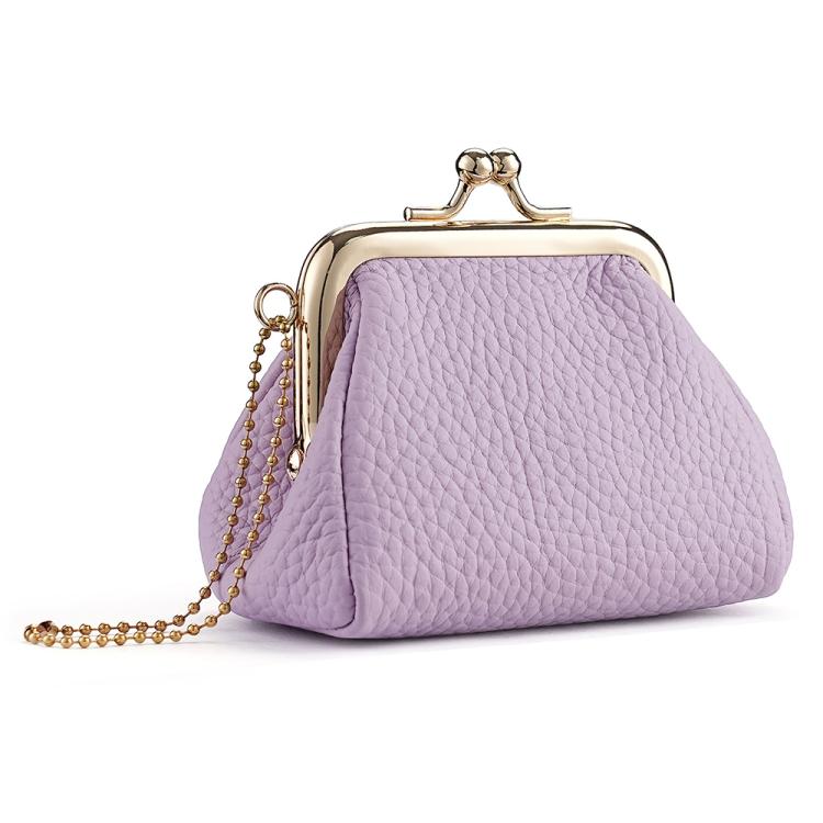 Small Clip Locking Coin Purse(Lavender)