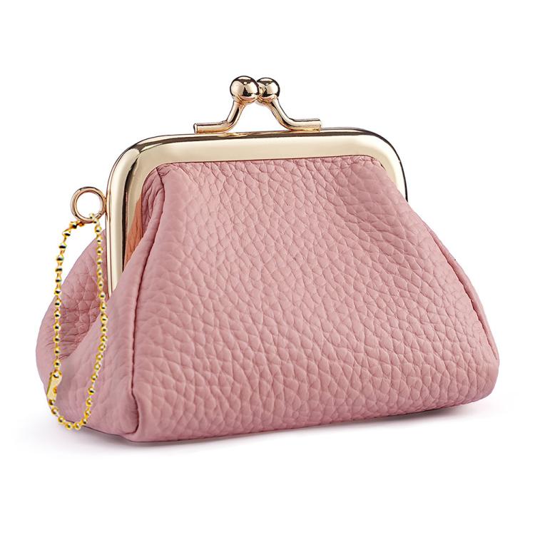 Small Clip Locking Coin Purse(Pink)