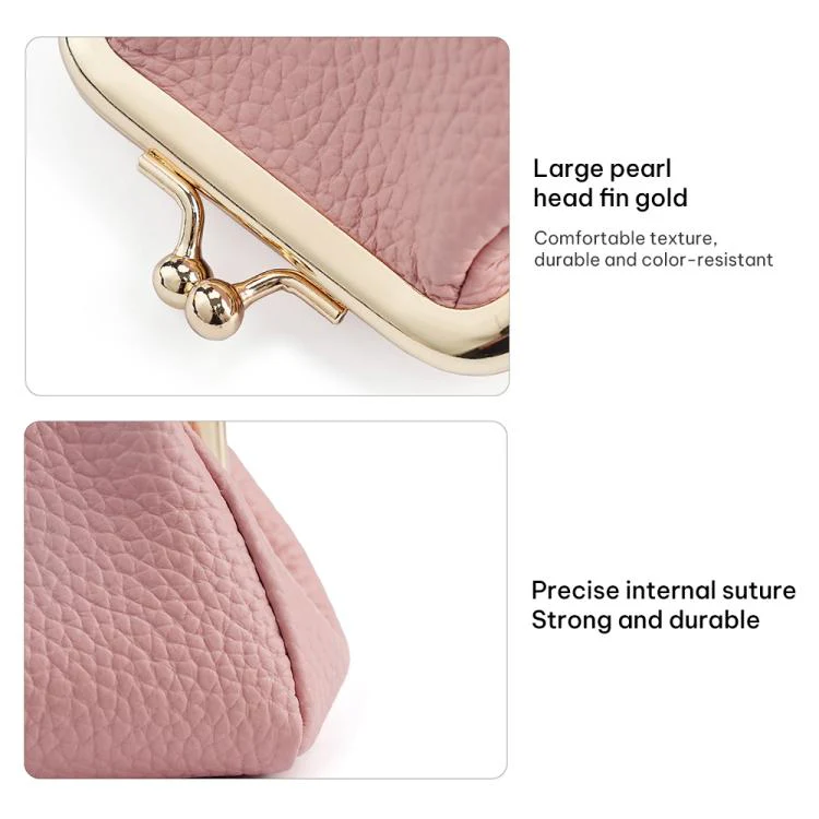 Small Clip Locking Coin Purse(Pink) - Image 10