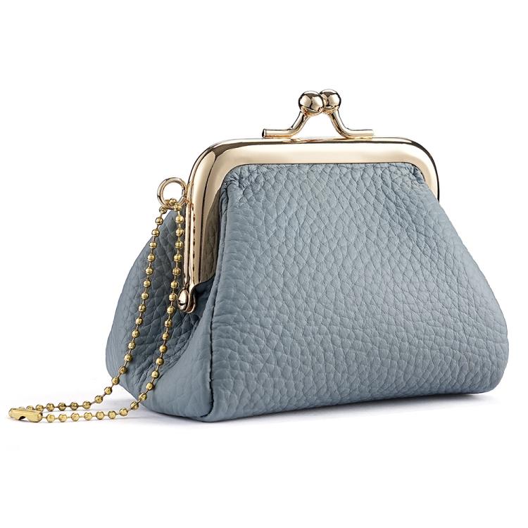 Small Clip Locking Coin Purse(Sky Blue)
