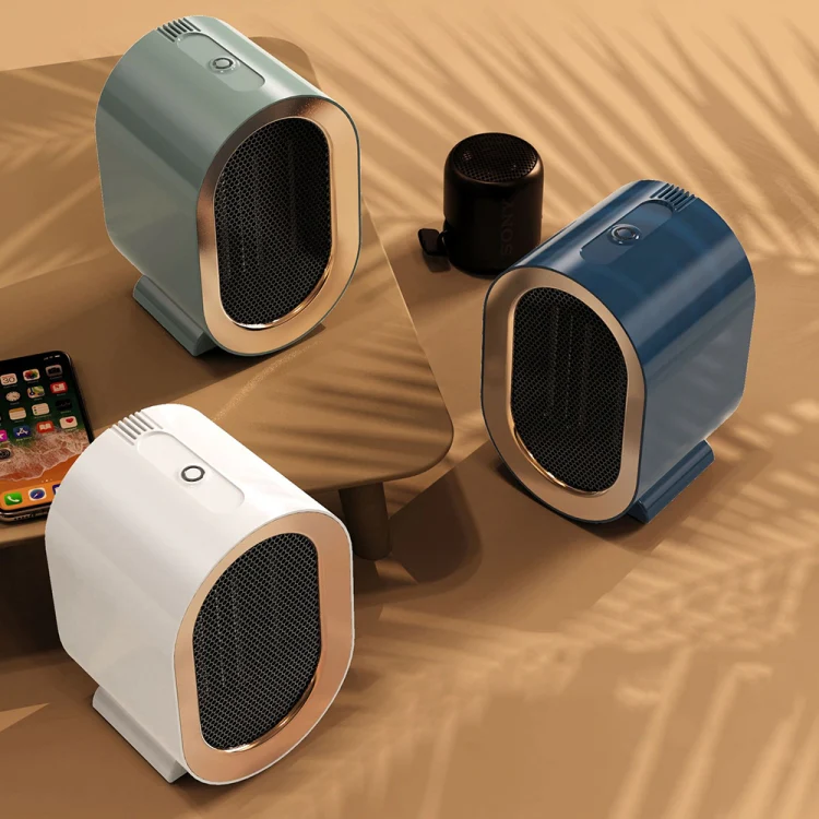 Small Desktop Electric Heater Home PTC Instant Energy-saving Heater, Spec: EU Plug(Green) - Image 10