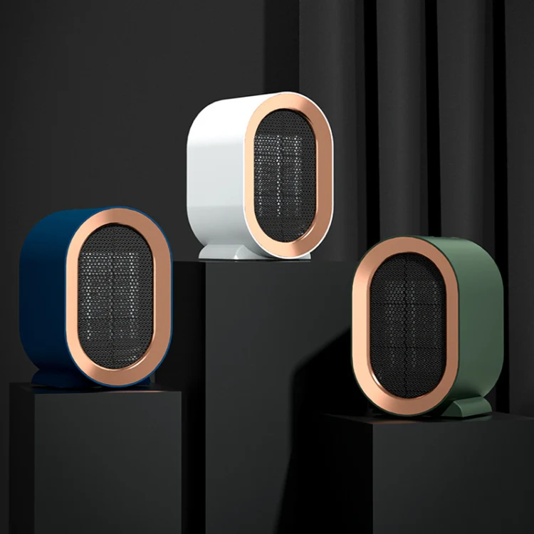 Small Desktop Electric Heater Home PTC Instant Energy-saving Heater, Spec: EU Plug(Green) - Image 2